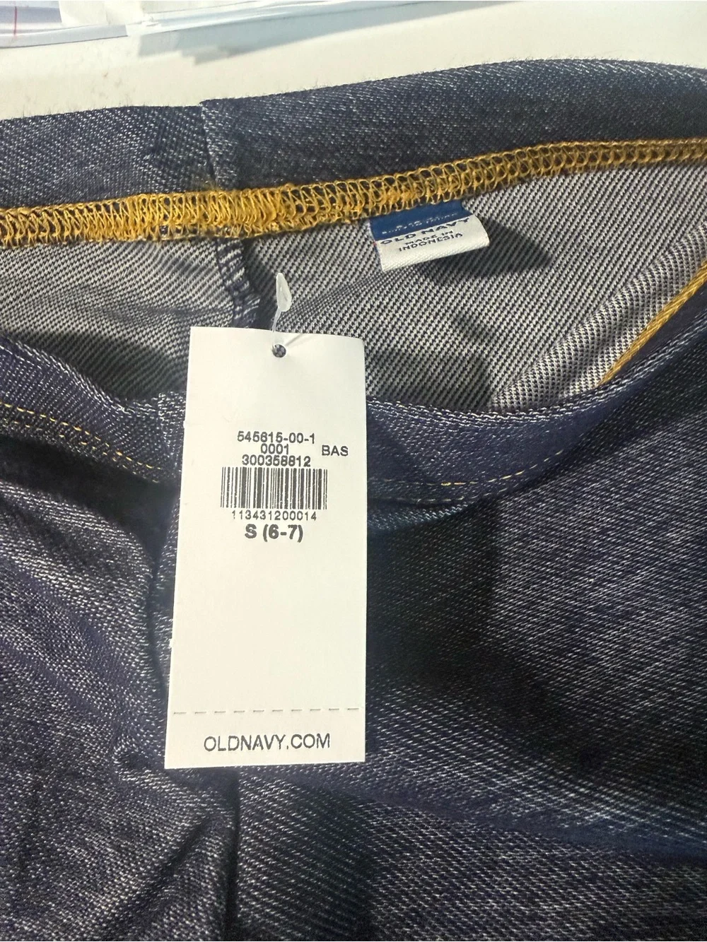 Old Navy Girls French-Terry Leggings - Navy Heather